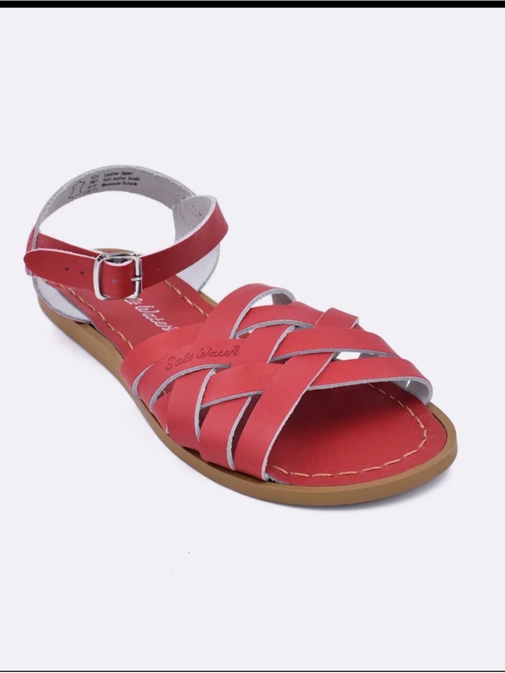 Women’s size 9 EUC Salt Water Retro sandals Red leather